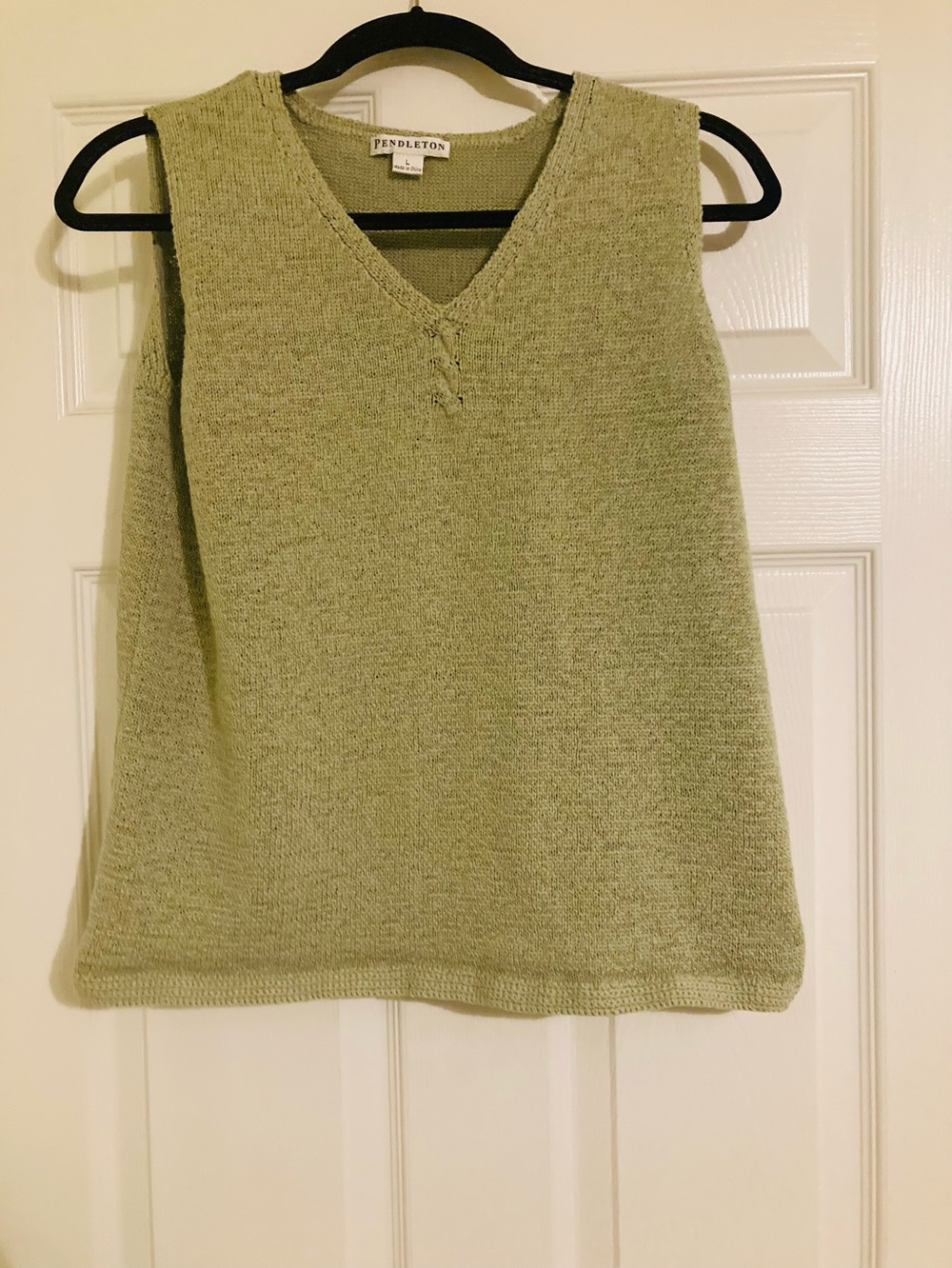 Pendleton Knit Sleeveless Blouse